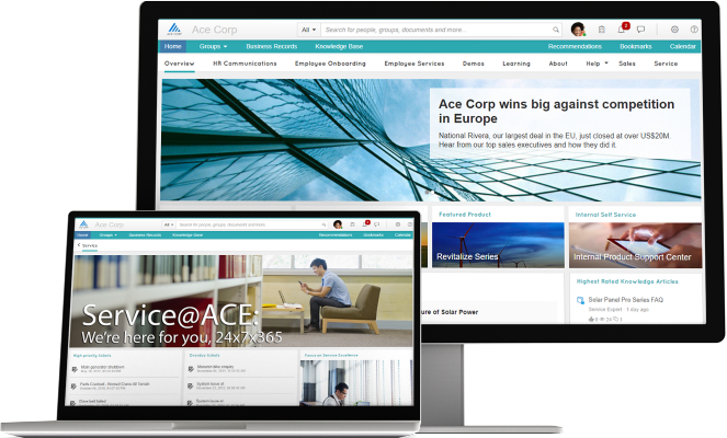 screenshot of SAP SuccessFactors Work Zone